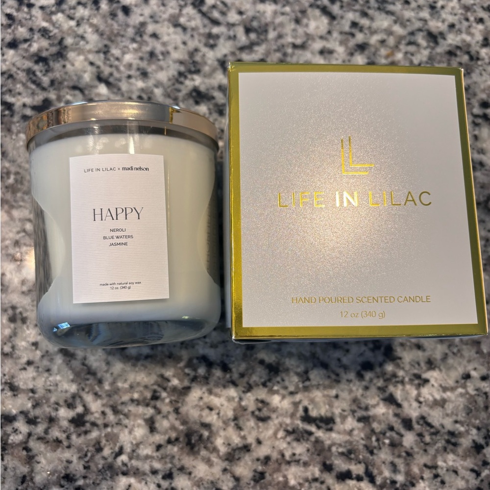Life in Lilac x Madi Nelson Happy Candle